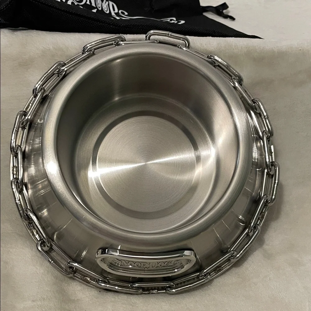 Snoop Dogg Chain Design Pet Bowl